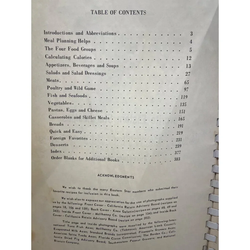 Favorite Eastern Star Recipes Olde Family Favorites Montgomery Alabama 2000 reci